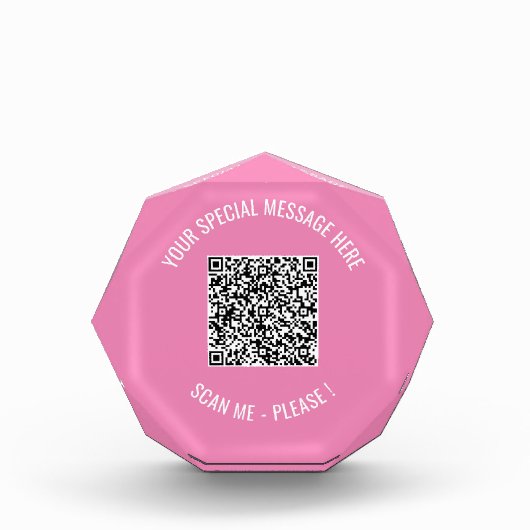 QR-code Uw speciale berichtverrassingsfotoblok Fotoblokken (Voorkant)