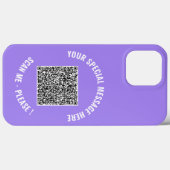QR-code Uw speciale berichtweergave iPhone-case Case-Mate iPhone Case (Achterkant (horizontaal))