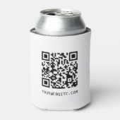 QR-code Uw webpagina-link Blikjeskoeler (Blikje Voorkant)