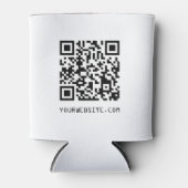 QR-code Uw webpagina-link Blikjeskoeler (Voorkant)