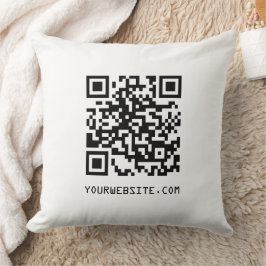 QR-code Uw webpagina-link Kussen