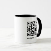 QR-code Uw webpagina-link Mok (Voorkant rechts)