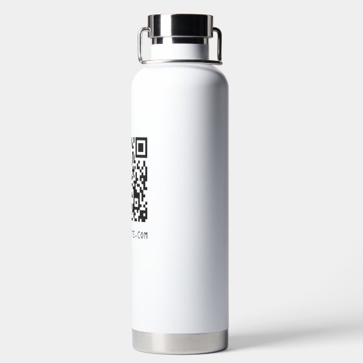 QR-code Uw webpagina-link Waterfles (Achterkant)