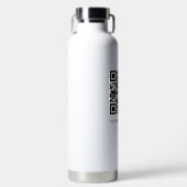 QR-code Uw webpagina-link Waterfles (Voorkant)