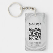 QR-code Uw zakelijke professionele Logo Sleutelhanger (Voorkant)