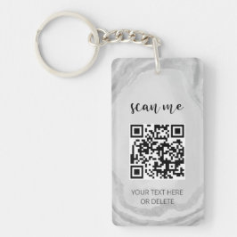 QR-code Uw zakelijke professionele Logo Sleutelhanger
