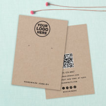 QR-code van de houder van het Logo Kraft Earring t