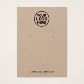 QR-code van de houder van het Logo Kraft Earring t Visitekaartje (Voorkant)