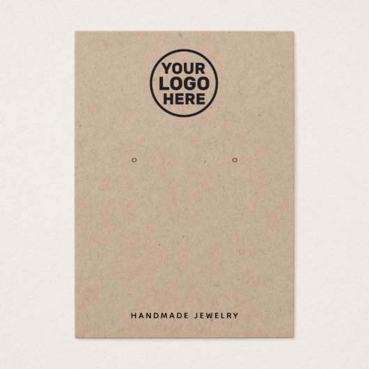 QR-code van de houder van het Logo Kraft Earring t Visitekaartje (Voorkant)