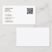 QR-code van de moderne professionele Sjabloon van  Visitekaartje (Voorkant / Achterkant)