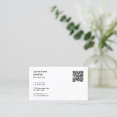 QR-code van de moderne professionele Sjabloon van  Visitekaartje (Staand voorkant)