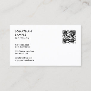 QR-code van de moderne professionele Sjabloon van  Visitekaartje