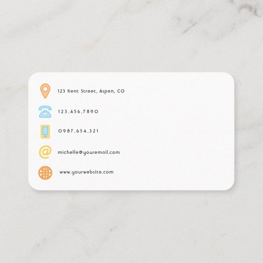 QR-code van gebeurteniscoördinator Visitekaartje (Achterkant)