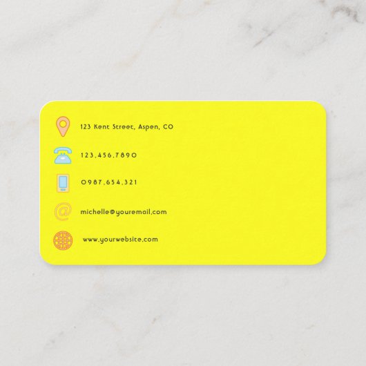 QR-code van gebeurteniscoördinator Visitekaartje (Achterkant)