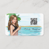 QR-code van gebeurteniscoördinator Visitekaartje (Voorkant)