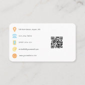 QR-code van gebeurteniscoördinator Visitekaartje (Achterkant)