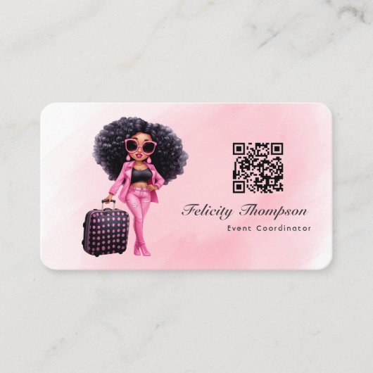 QR-code van gebeurteniscoördinator Visitekaartje (Voorkant)