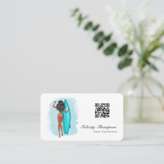 QR-code van gebeurteniscoördinator Visitekaartje (Staand voorkant)