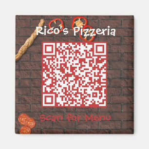 QR-code van het aangepaste menu Pizzeria Magneet