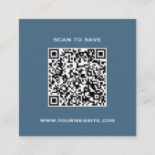QR-code van het moderne Visitekaartje van de marin (Achterkant)