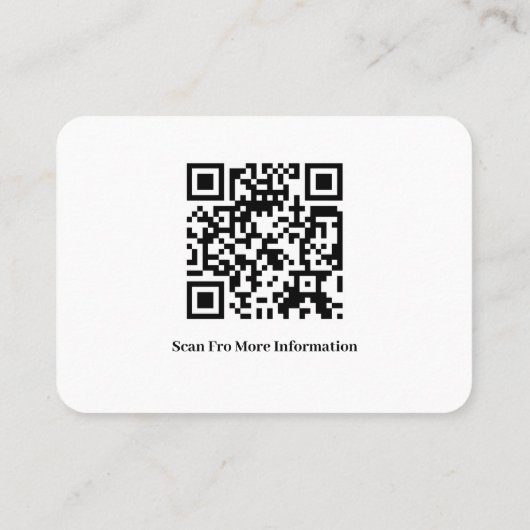 QR-code van het  Veterinair Visitekaartje (Achterkant)