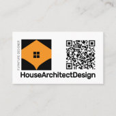 QR-code van interieurarchitect Visitekaartje (Voorkant)