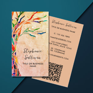 QR-code van uw beroep Terracotta Visitekaartje