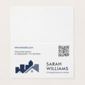 QR-code | Vastgoed thuis Visitekaartje (Buitenkant ongevouwen)