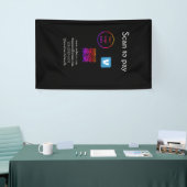QR-code Venmo scannen om logo toe te voegen aan so Spandoek (Beurs)