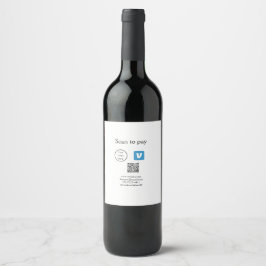 QR-code Venmo scannen om logo toe te voegen aan so Wijn Etiket