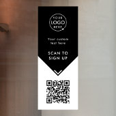 QR-code venster sticker | Zakelijk zwart vinyl sti