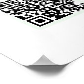 QR-code-vensterbord voor restaurants en winkels, k Poster (Hoek)