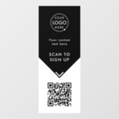 QR-code vensterstickers | Zakelijke zwarte vinyl s Raamsticker (Vel)