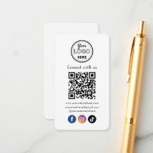 QR Code Verbind met ons Facebook TikTok