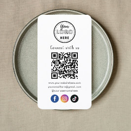 QR Code Verbind met ons Facebook TikTok Visitekaartje