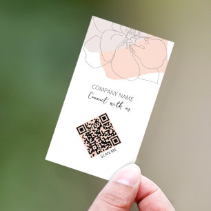 QR-code Verbind met Ons Minimalistisch Visitekaartje