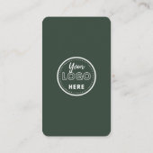 QR Code Verbind met ons Social Media Forest Green Informatiekaartje (Achterkant)