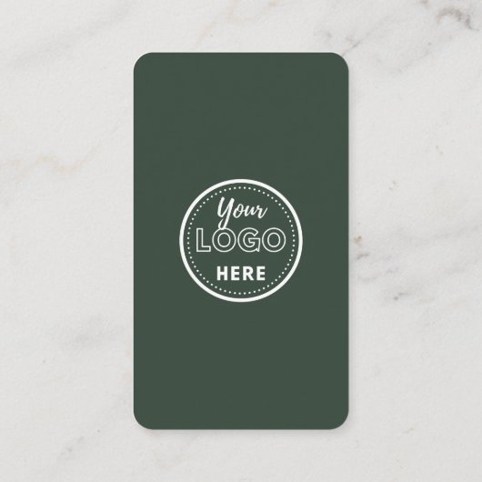 QR Code Verbind met ons Social Media Forest Green Informatiekaartje (Achterkant)