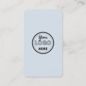 QR Code Verbind met ons Social Media Soft Navy Visitekaartje (Achterkant)