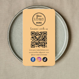 QR Code Verbind met ons Social Media Soft Sinaasap Visitekaartje