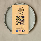 QR Code Verbind met ons Social Media Soft Sinaasap Visitekaartje