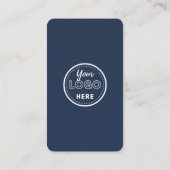 QR Code Verbind met US Social Media Marine Blauw Informatiekaartje (Achterkant)