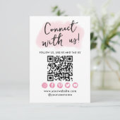 QR-code Verbinding maken met ons Visitekaartje voo Kaart (Staand voorkant)