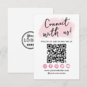 QR-code Verbinding maken met ons Visitekaartje voo Kaart (Voorkant / Achterkant)