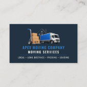 QR-code verhuiswagen Professioneel Services Visitekaartje (Voorkant)