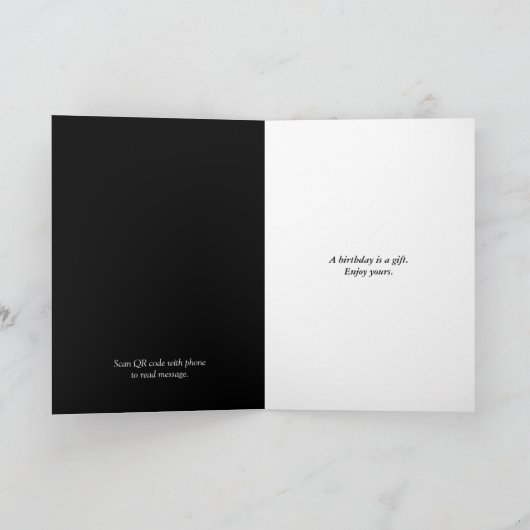 QR-code verjaarwijn Kaart (Binnen)