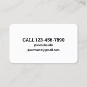 QR-code verplaatsend bedrijf Visitekaartje (Achterkant)