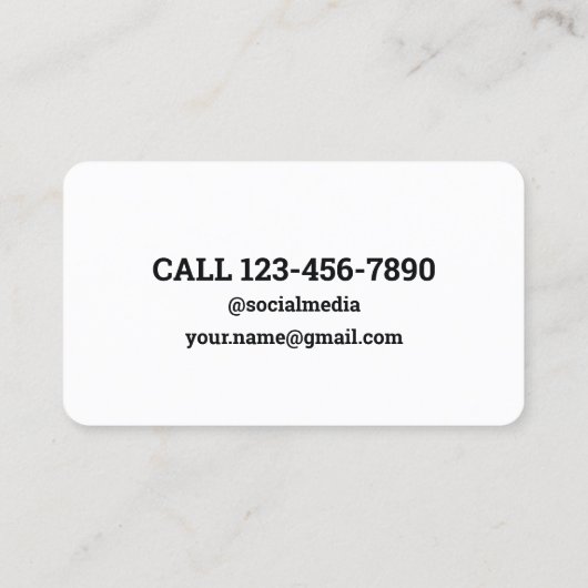 QR-code verplaatsend bedrijf Visitekaartje (Achterkant)