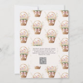 QR-code Vers Fris van de Markt Bloemstuk Bruidsdou Kaart (Achterkant)