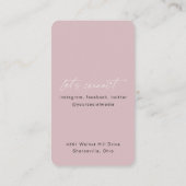 QR-code verticaal Visitekaartje moderne kaatnagels (Achterkant)